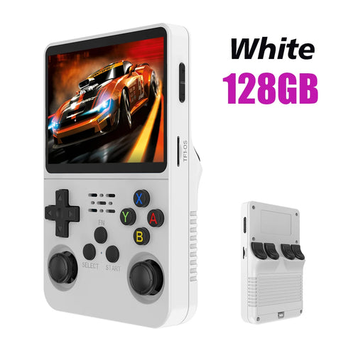 RetroCore™ R36S Handheld Game Console – 3.5” IPS Screen | 128GB/64GB | Open Source Linux | 4000+ Classic Games