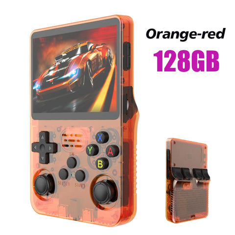 RetroCore™ R36S Handheld Game Console – 3.5” IPS Screen | 128GB/64GB | Open Source Linux | 4000+ Classic Games