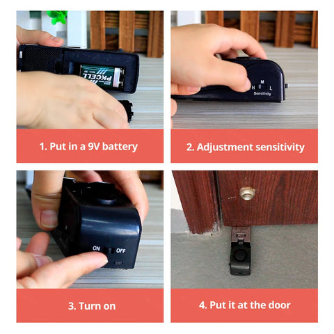 SecureStop™ Wireless Door Stop Alarm