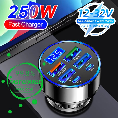 PowerDrive™ Car Charger with Digital Display