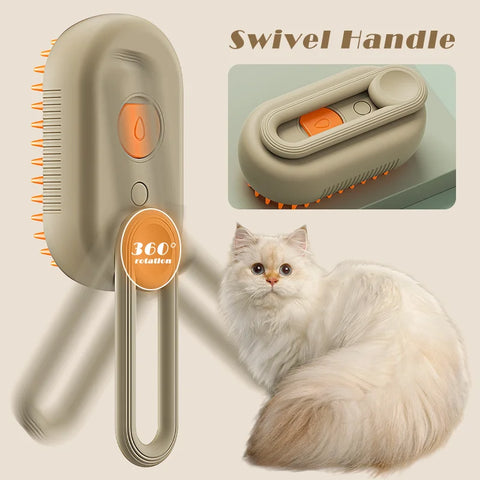 SteamGroom™ 3-in-1 Pet Grooming Brush