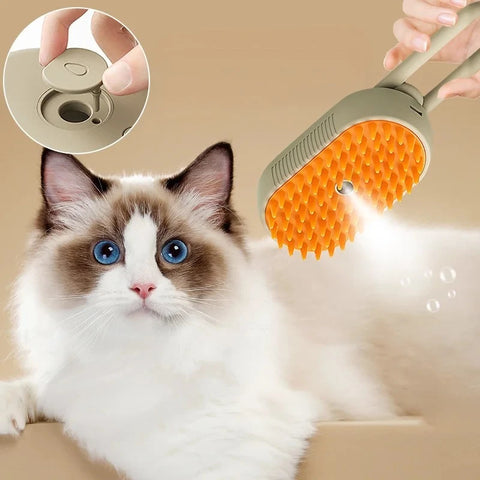 SteamGroom™ 3-in-1 Pet Grooming Brush