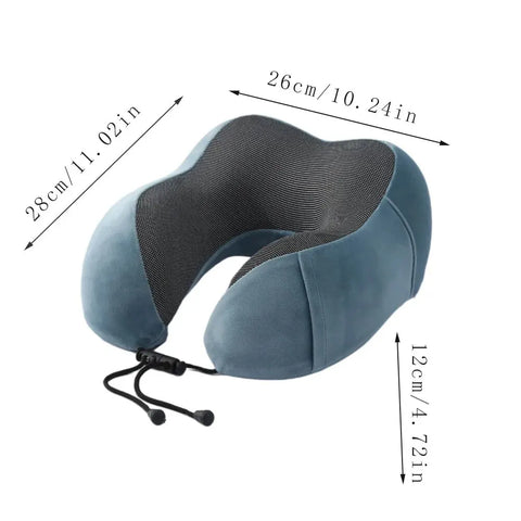 TravelRest™ Memory Foam U-Shaped Neck Pillow