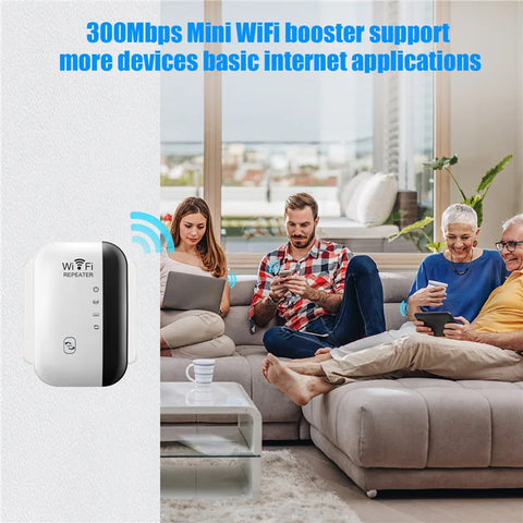 MaxBoost™ 300Mbps WiFi Repeater & Signal Amplifier