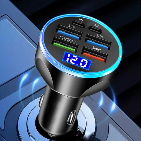 PowerDrive™ Car Charger with Digital Display