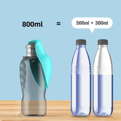 HydraPaws™ 800ml Portable Pet Water Bottle