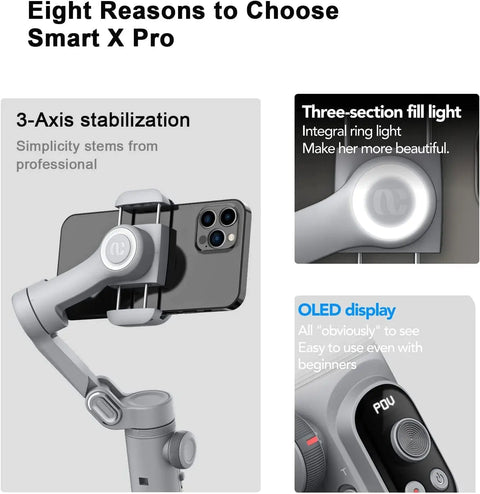 ProSteady™ 3-Axis Smart X Gimbal Stabilizer