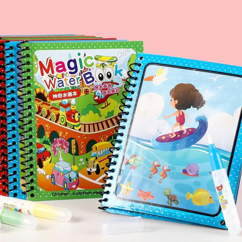 AquaMagic Reusable Water Drawing Book